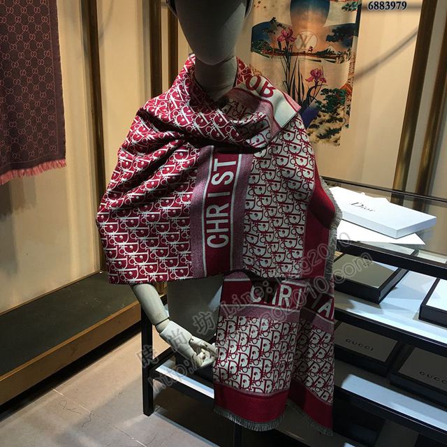 Dior圍巾 迪奧2019新款長圍巾披肩 超百搭Dior女大披肩  llwj7225